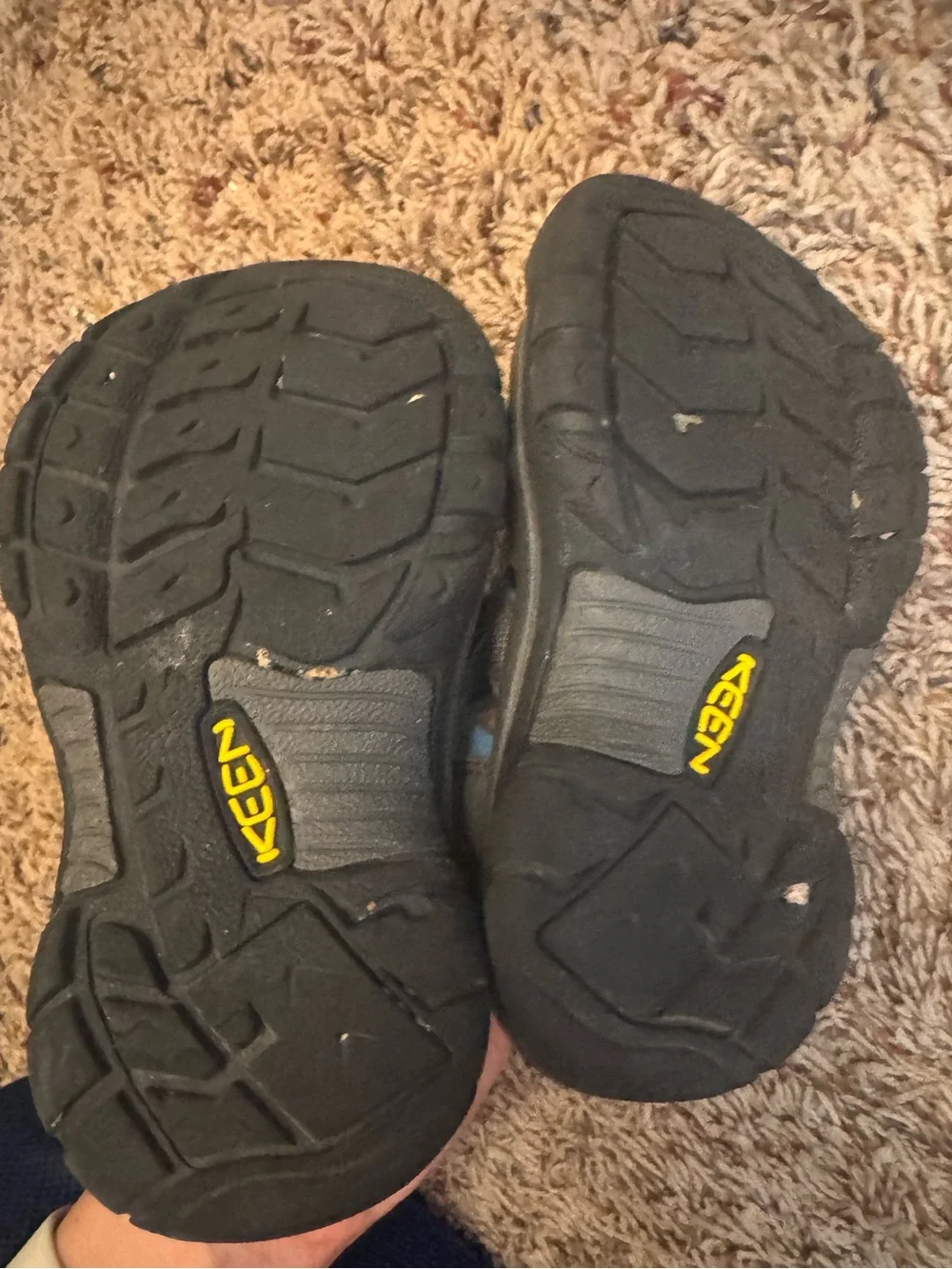 Toddler Boy Gray and Blue Keen Sandals